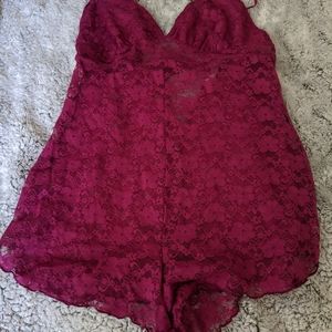 Pretty Lace Sleep Romper